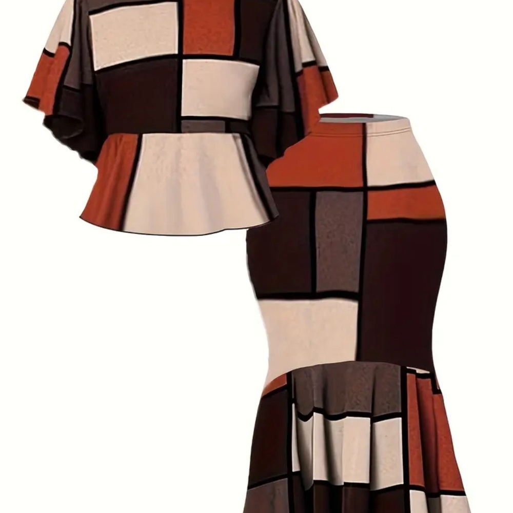 Geometric 2 pieces set